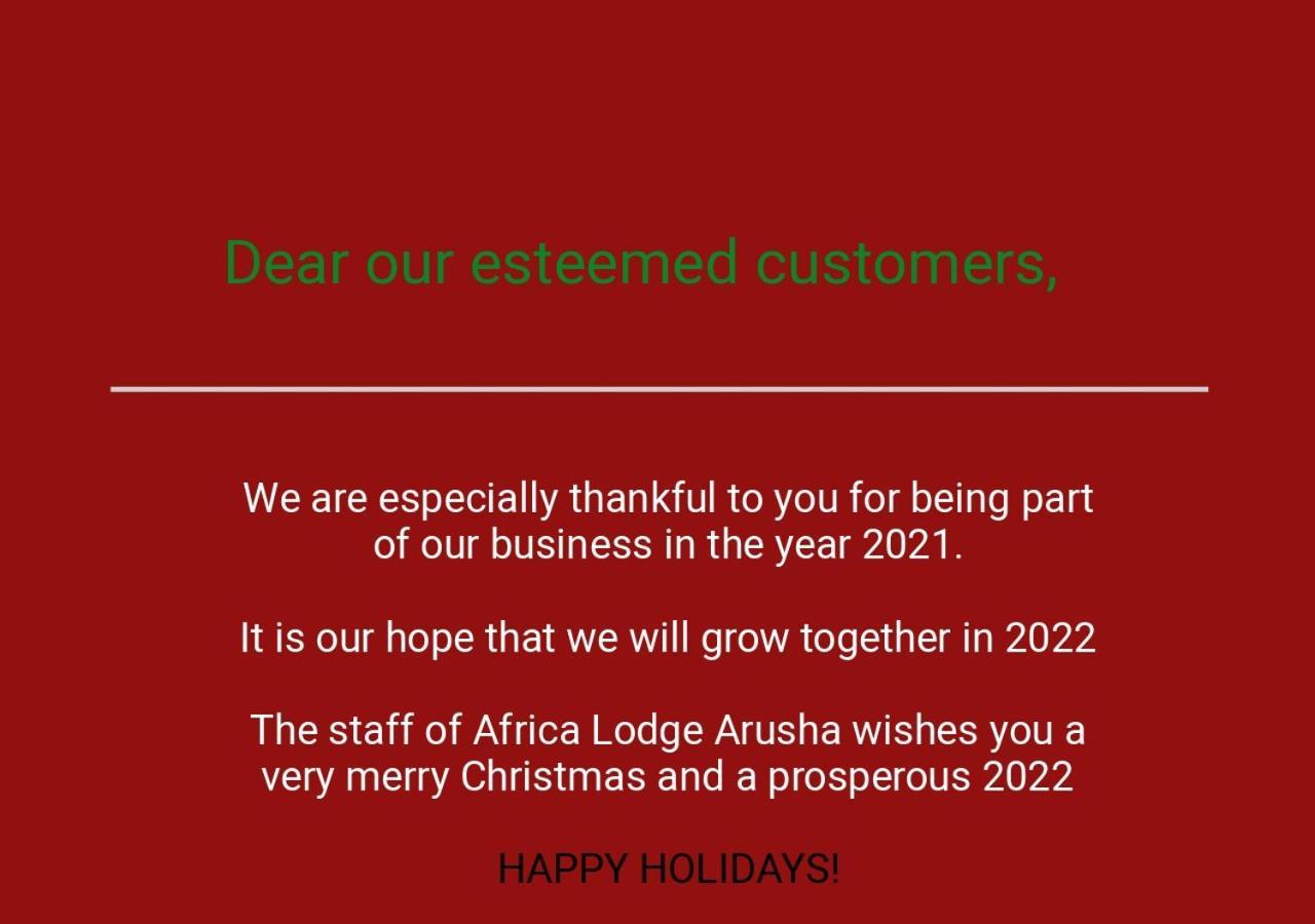 Africa Lodge Arusha Nkoaranga Bagian luar foto